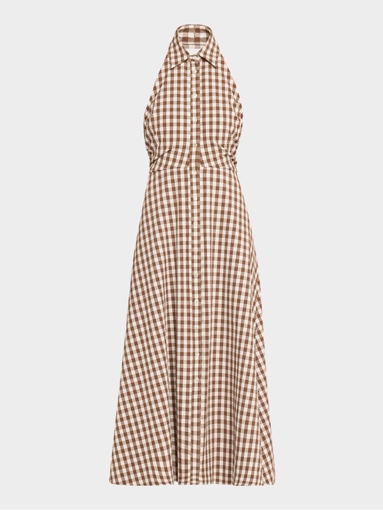 Veronica Beard Dresses & Skirts - Veronica Beard Mackey Gingham Seersucker Halter Dress